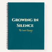 Growing in Silence Motivational Journal Minimalist (Devant)