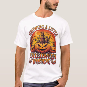 Growing Little Halloween Binnenin Pompoenen Geheim T-shirt