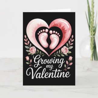 Growing My Valentine By Feet Heart Art  Kaart