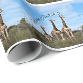 Growing Tall Safari Wrap Cadeaupapier (Rol Hoek)