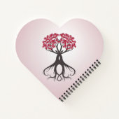 Growing Together with Love Carnet en forme de coeu (Dos)