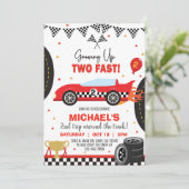 Growing up Deux invitation rapide de 2e anniversai (Debout devant)