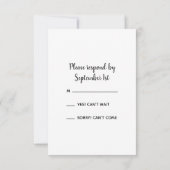 Growler, houblon et blé Brewery Wedding RSVP (Dos)