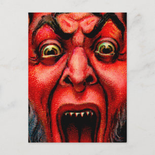  Growling Krampus Briefkaart