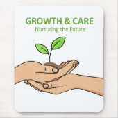 Growth & Care | Nurturing the Future Inspirational Muismat (Voorkant)