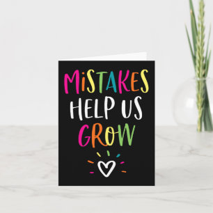 Growth Mindset Positive Back to School Teacher St Kaart