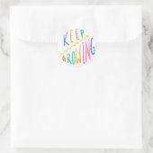 Growth Mindset Sticker "Blijf groeien" (Tas)