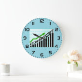 Growth Success Progress Bar Chart Grote Klok (Huis)