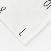 Growth tracker - Mijlpaal waterverf bloemen Fleece Deken (Hoek)