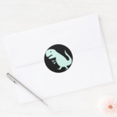 Grr Dinosaur Ronde Sticker (Envelop)