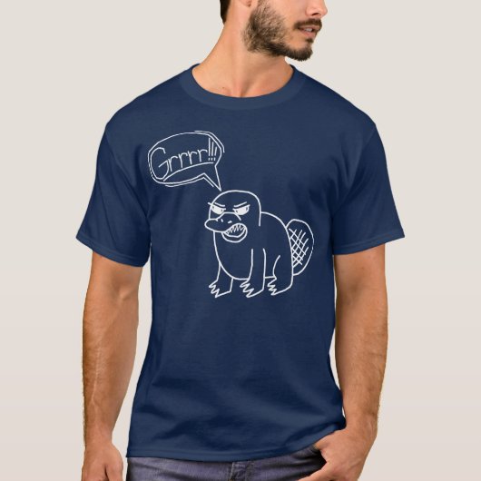 GRR Platypus. -Donker T-shirt (Voorkant)