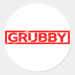 Grubby Stamp Ronde Sticker