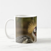 Grue couronnée Mug café blanc (Gauche)