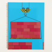 Grue de construction Levant mur de brique (Devant)