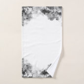 Grue de couronne gris peinte à la main (Serviette à main)