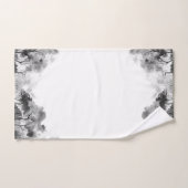 Grue de couronne gris peinte à la main (Serviette à main)