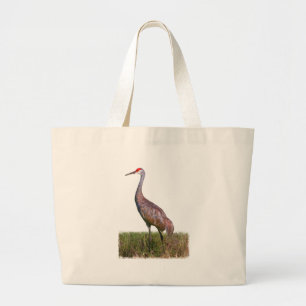 Grue de Sandhill au sac d'étang