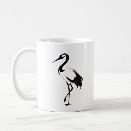 Grue d'encre - Zen Coffee Mug (Gauche)