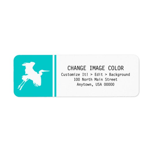 Grue - Étiquette de l'adresse de retour (Devant)