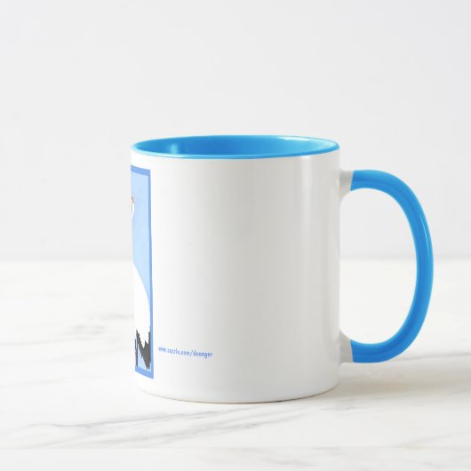 Grue regardant à gauche - la tasse (Droite)
