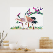 Grue rouge Crowne poster debout Dessin 2 (Cuisine)