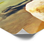 Grue sur la rivière Mismaloya 0335 Impression d'ar (Coin)