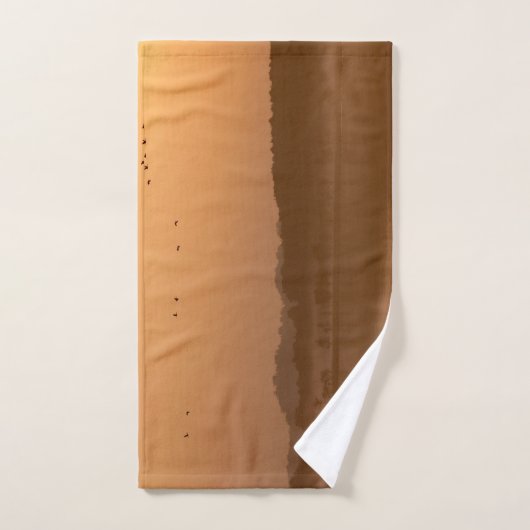 Grues au soleil (Serviette à main)