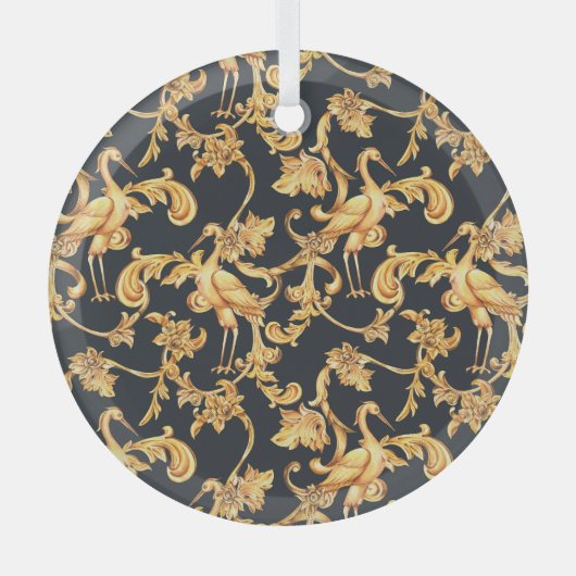 Grues baroques dorées : ornement rococo. (Recto)