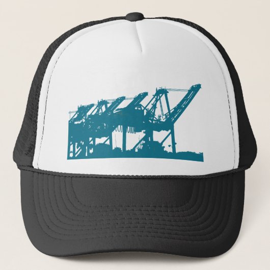 Grues de Harbror de port dans le casquette bleu (Devant)