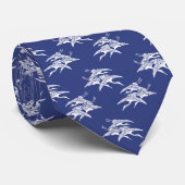 Grues Motif Blue Cravates (Roulé)