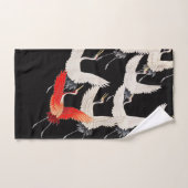 Grues volantes : Japonais Bird Kimono Art (Serviette à main)