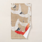 Grues volantes japonaises (Serviette à main)