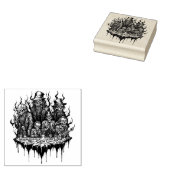 Gruesome Skeleton Crew Rubberstempel (Gestempeld)