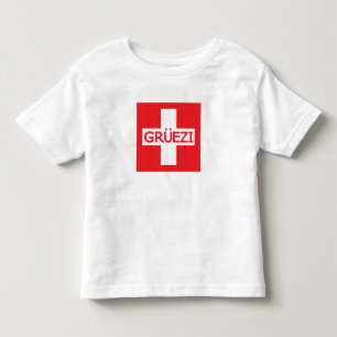 Gruezi Zwitserse vlag Kinder Shirts