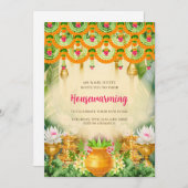 Gruhapravesam invitation Indien invitation du réch (Devant / Derrière)