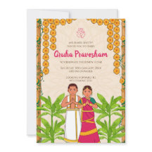 Gruhapravesh invitation Inde Invitation au réchauf