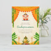 Gruhapravesham invite invitation Grihapravesh (Debout devant)