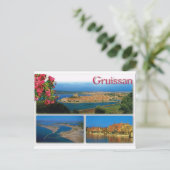 Gruissan, Cote d'Azur, multiview Briefkaart (Staand voorkant)