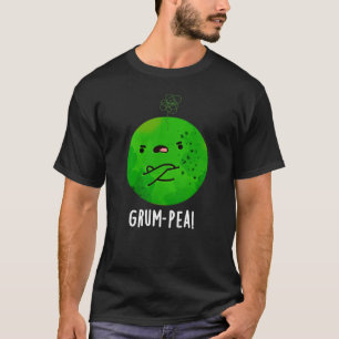 Grum-pea Grappige Veggie Pun Dark BG T-shirt