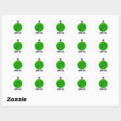 Grum-pea Grappige Veggie Pun Ronde Sticker (Vel)