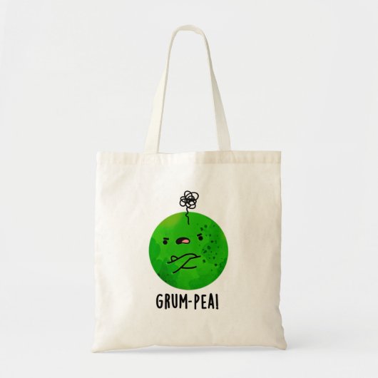 Grum-pea Grappige Veggie Pun Tote Bag (Voorkant)