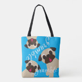 Grumble Grumble Fawn Pugs Tote Bag (Achterkant)