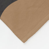 Grumble Pug Light Brown Fleece Blanket (Hoek)