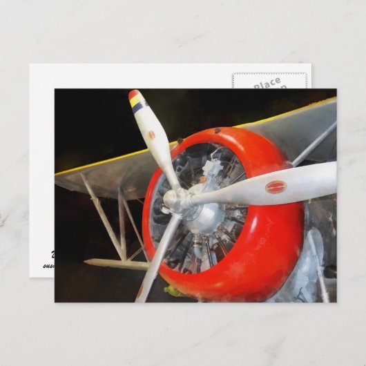 Grumman F3F-2-vliegtuig Briefkaart (Voorkant / Achterkant)