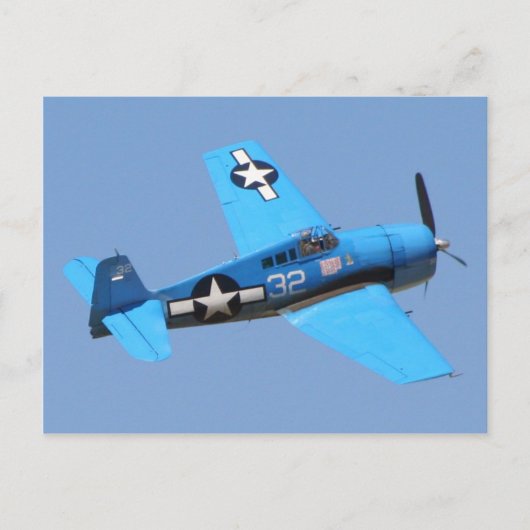 Grumman F6F Hellcat Briefkaart (Voorkant)