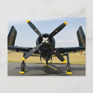 Grumman F8F Bearcat marine gevechtsvliegtuig op de Briefkaart