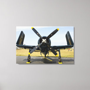 Grumman F8F Bearcat marine gevechtsvliegtuig op de Canvas Afdruk