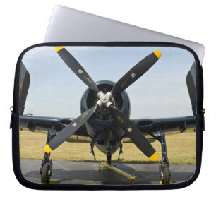 Grumman F8F Bearcat marine gevechtsvliegtuig op de Laptop Sleeve