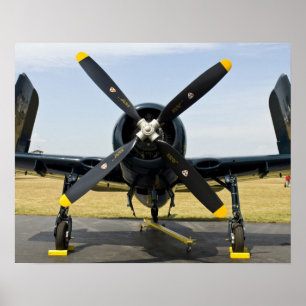 Grumman F8F Bearcat Navy Carrier Fighter op The th Poster