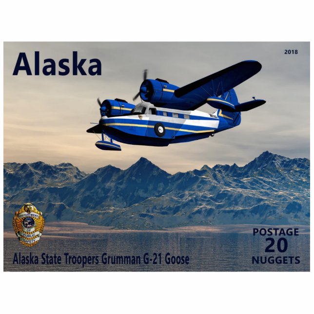 Grumman G-21 Fotobeeldje Magneet (Voorkant)